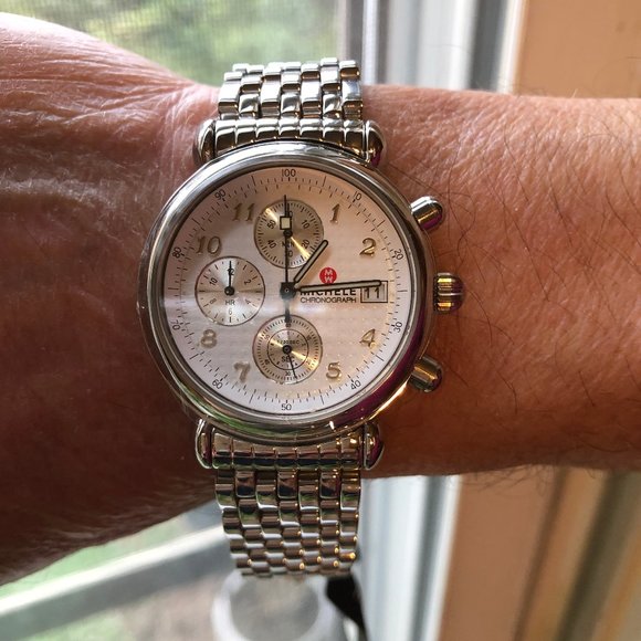 New Michele Analog Quartz 1/20 Second Chronograph - Picture 5 of 11